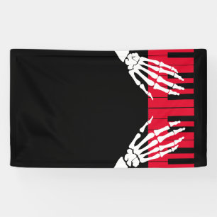 Skelettspiel Piano Banner