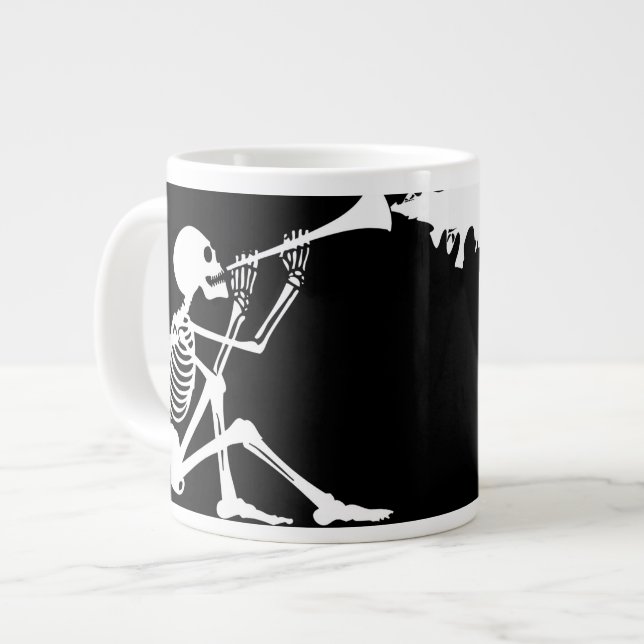 Skelettspiele am Horn von Bremen Jumbo-Tasse (Vorderseite Links)