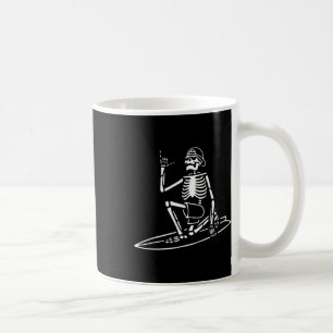 Skelettsurfing Lazy Halloween Kostümknochen Kaffeetasse