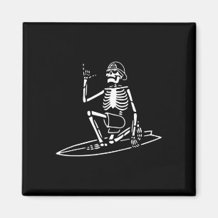 Skelettsurfing Lazy Halloween Kostümknochen Magnet