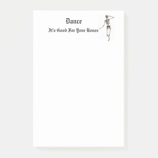 Skeletttanz Post-it Klebezettel (Vorderseite)