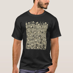Skeletttanz Tod Macabre Witziges Halloween Da T-Shirt