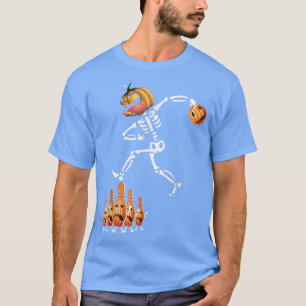 Skeletttanzen mit Bowling Ball Funny Halloween T-Shirt