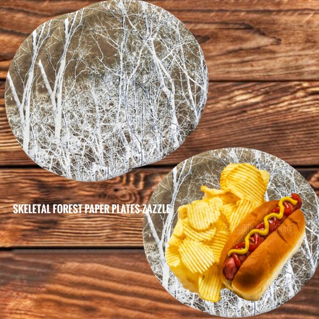 Skelettwald Pappteller (Von Creator hochgeladen)