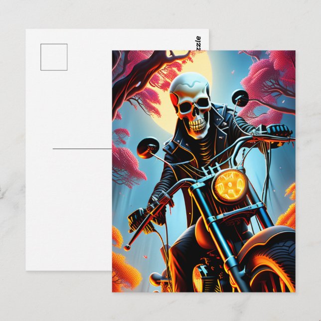Skelettwandern durch die Feuerhöhle Postkarte (Vorne/Hinten)