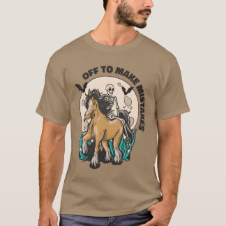 Skelettwandern Reiten T-Shirt