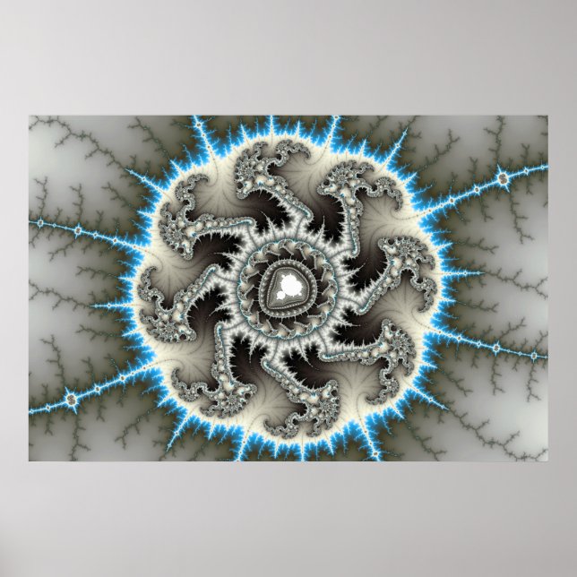 Skelewheel - Fraktal Art Poster (Vorne)