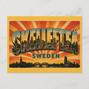 Skellefteå Schweden Fluss & Kultur Postkarte