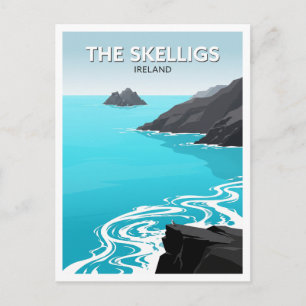 Skellig Michael Atlantische Meeressäulen Portmagee Postkarte