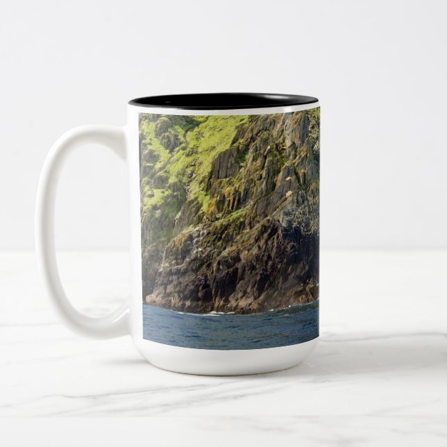 Skellig Michael Ireland Zweifarbige Tasse (Links)