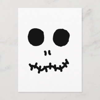Skellinigtonesk Halloween Face Hallow Eyes Postkarte