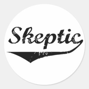 Skepsis 2 runder aufkleber