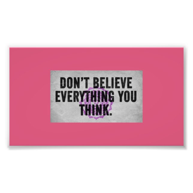 Skeptiker Fotodruck (Vorne)