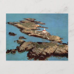 Skerries Leuchtturm Anglesey Vintage Luftbild Postkarte