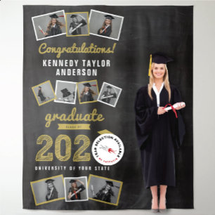 Sketch-Abschluss 2023 Chalkboard Hintergrund 9 Fot Wandteppich