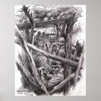 Sketch Artist Rifleman Poster