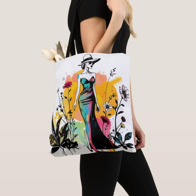 Sketch & Bloom Reversible Doppelgesicht ✏️🌸 Tasche (Von Nahem)