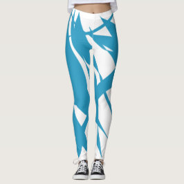 SKETCH BLUE LEGGINGS