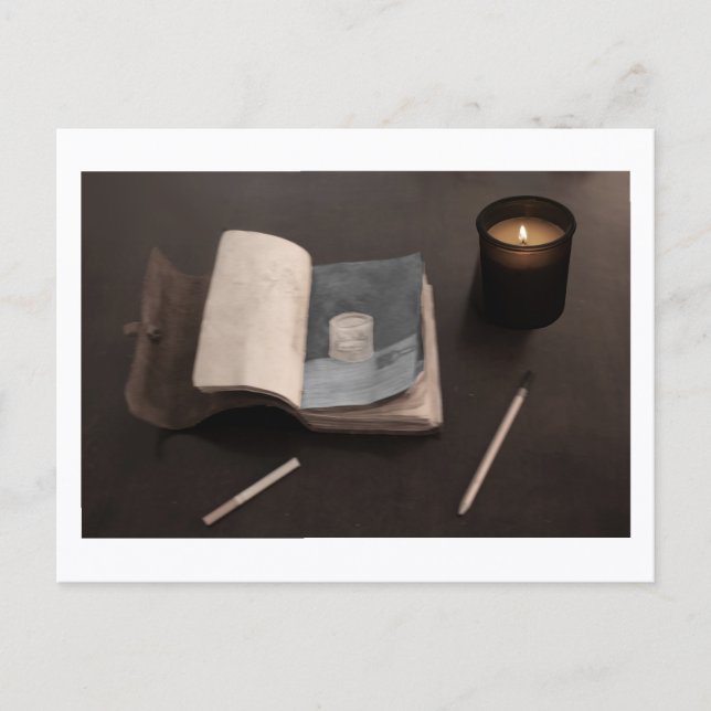 Sketch Book of Approachable Wolf #2 J. H. Thornton Postkarte (Vorderseite)