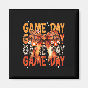 Sketch Bow Game Day Retro Sketch Lovers Girl Magnet