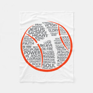 Sketch Christlich Athlete Jesus Fleecedecke
