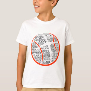 Sketch Christlich Athlete Jesus T-Shirt