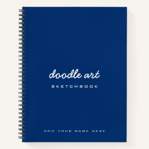 Sketch doodle art name sketchbook indigo notizbuch