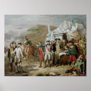 Sketch für die Schlacht von Yorktown Poster