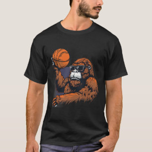 Sketch Gorilla Zeichnend Kunstwerk Bigfoot Sketch T-Shirt