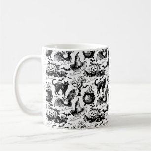 Sketch Halloween-Muster Kaffeetasse