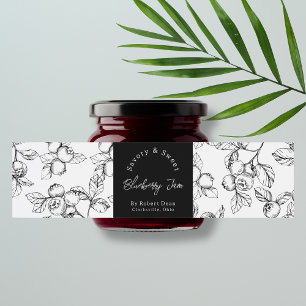 Sketch hausgemachte Blueberry-Jam-Wrap-around-Labe