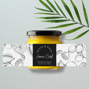 Sketch hausgemachte Lemon Curd Wrap-around Label