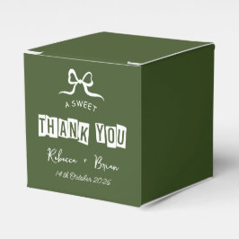 Sketch-Hochzeit von Green & White Hand Geschenkschachtel