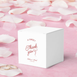 Sketch-Hochzeit von Rot und Weiß Geschenkschachtel