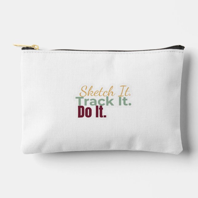Sketch It. Track It. Do It. Pouch Zubehörtasche (Vorderseite)