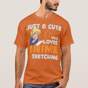 Sketch Japan Anime Lover Girls Frauen Kawaii Mann T-Shirt