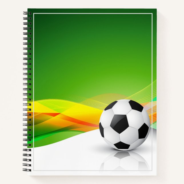 Sketch Notebook-Fußball-Ball Notizbuch (Vorderseite)