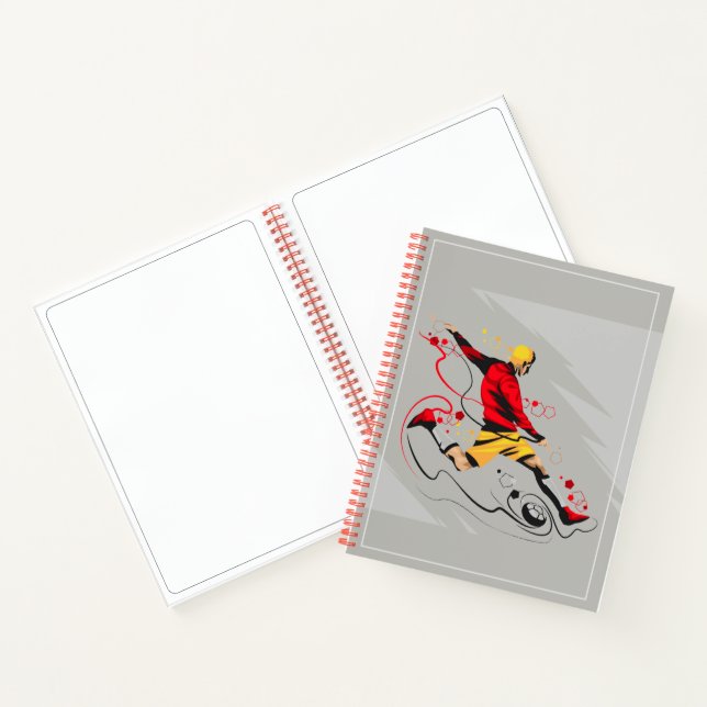 Sketch Notebook-Fußball-Player Notizbuch (Innenseite)