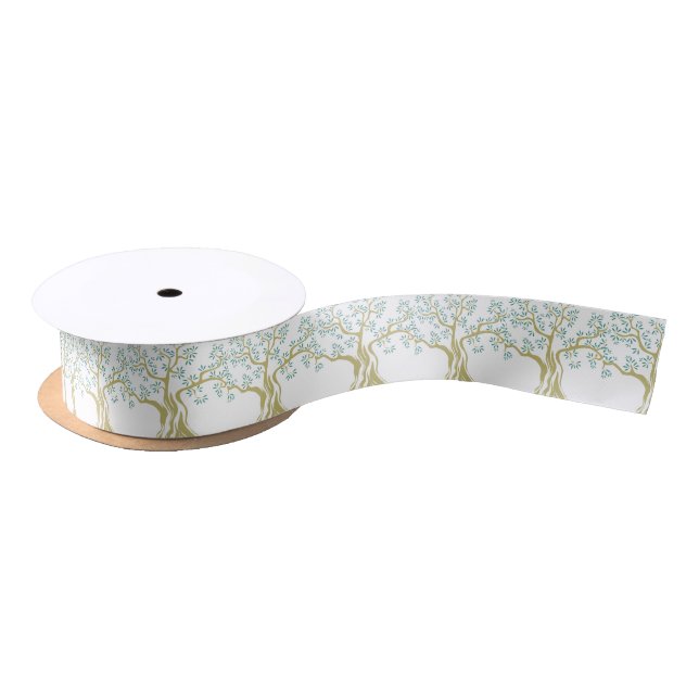 Sketch Olivenweg Satin Ribbon - Elegante Olivenhai Satinband (Spule)