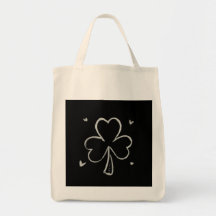 Sketch Shamrock – Handgezeichnetes Irisches Kleebl