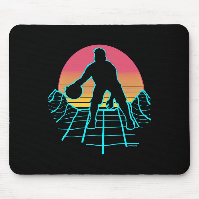 Sketch-Shirt - Retrowave-Sketch-Player Mousepad (Vorne)