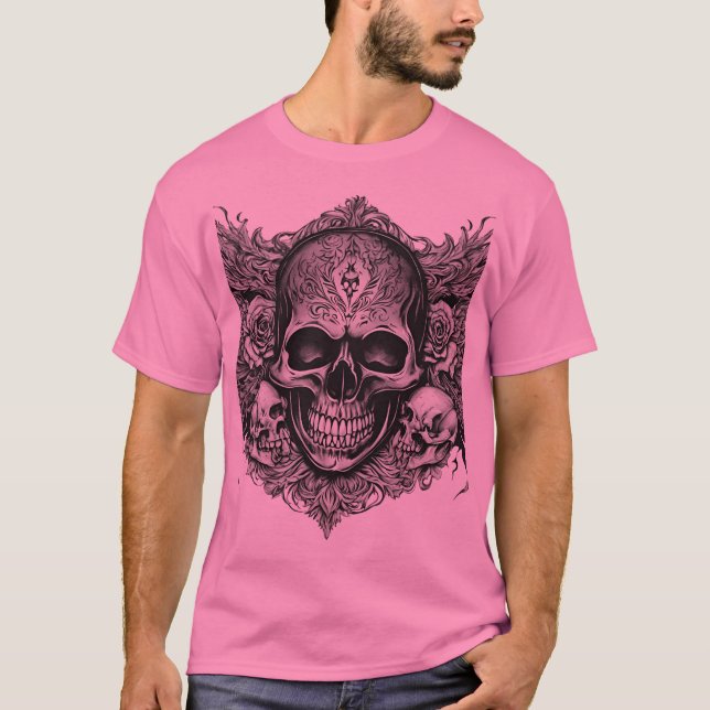 Sketch-Skull-T - Shirt (Vorderseite)