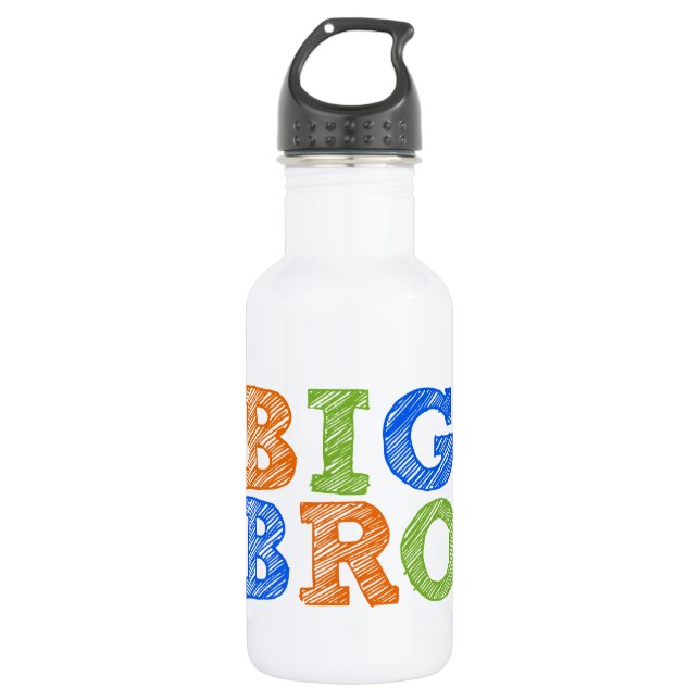 Sketch Style Big Bro Trinkflasche (Vorderseite)