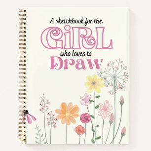 Sketchbook Art Notebook Zeichnend Blumencreme  Notizbuch