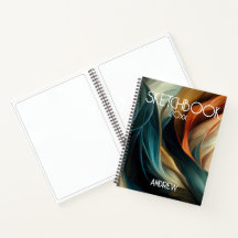 SKETCHBOOK - Farbige Wirbel Abstrakt