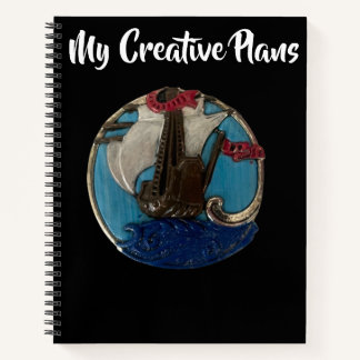 Sketchbook für Segelschiffe mit individuellem Proj Notizbuch