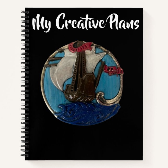 Sketchbook für Segelschiffe mit individuellem Proj Notizbuch (Vorderseite)