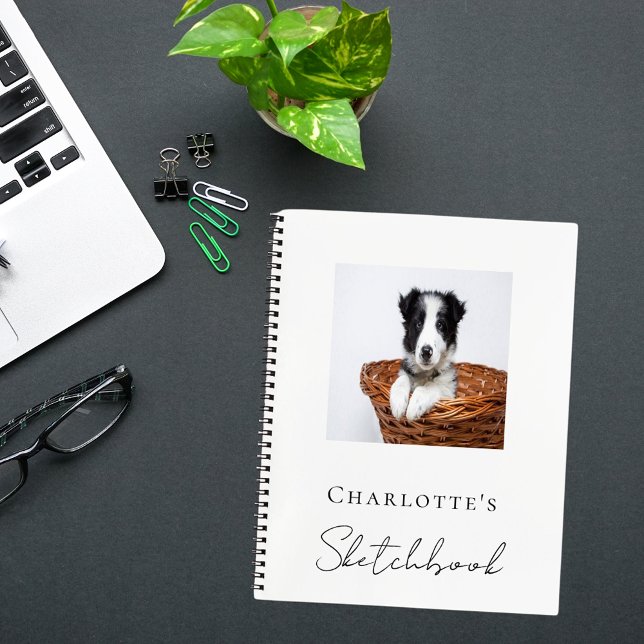 Sketchbook-Hundehund-Foto Notizbuch (Von Creator hochgeladen)