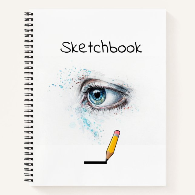 Sketchbook: Leere Seiten, 8,5 x 11 Zoll, Ske Notizbuch (Vorderseite)
