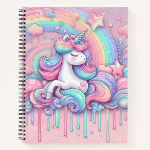 Sketchbook mit rosa goldenen Sternen-Notizbuch Notizbuch
